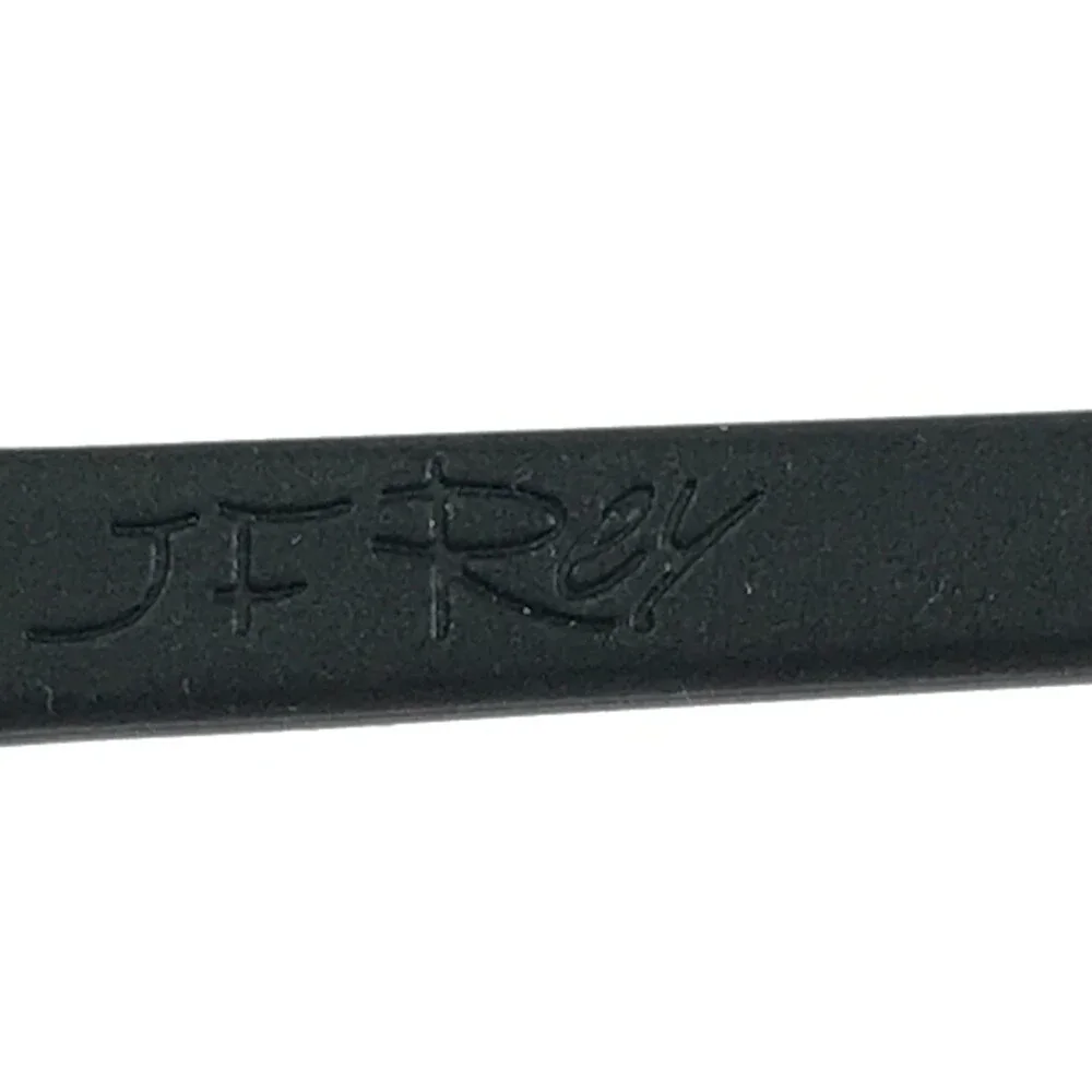 J.F. Rey Eyeglasses Frames JF2558 0500 Black Mesh Fleur De Lis 52-16-132